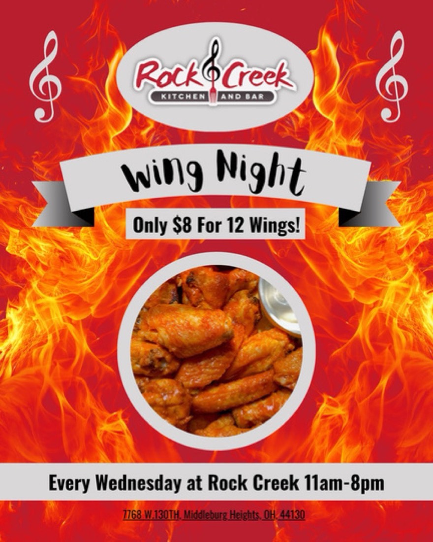 Rock Creek Nightly Specials, creative work by Logan Graves